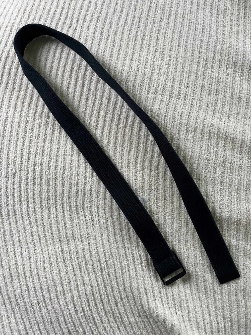 American Eagle Outfitters Black Webbed Slide Belt Size L